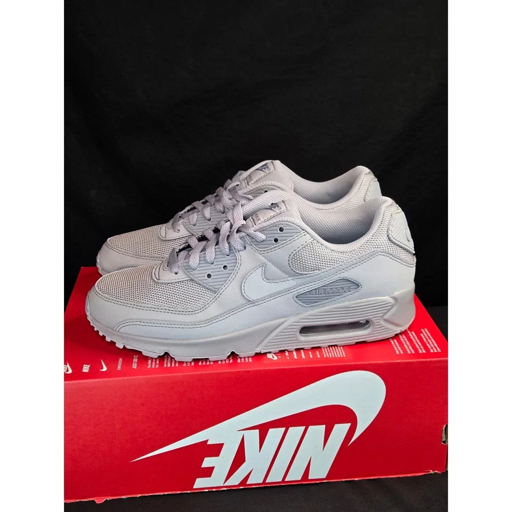 Nike Air Max 90 Wolf Grey Mens Running‎ Shoes CN8490-001 Size 9 Brand New
